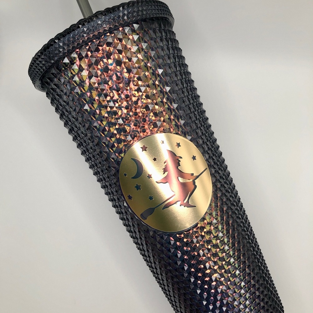 Black and Gold Textured Water Bottle